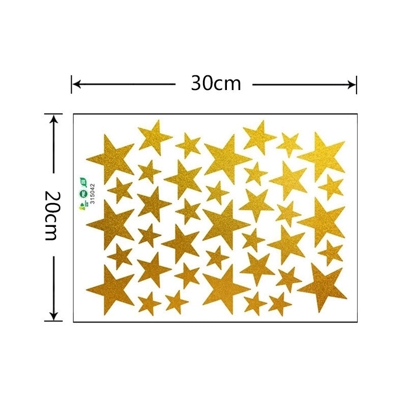 Minimalist Solid Color Star Wall Decals|Home Decor Wall Stickers