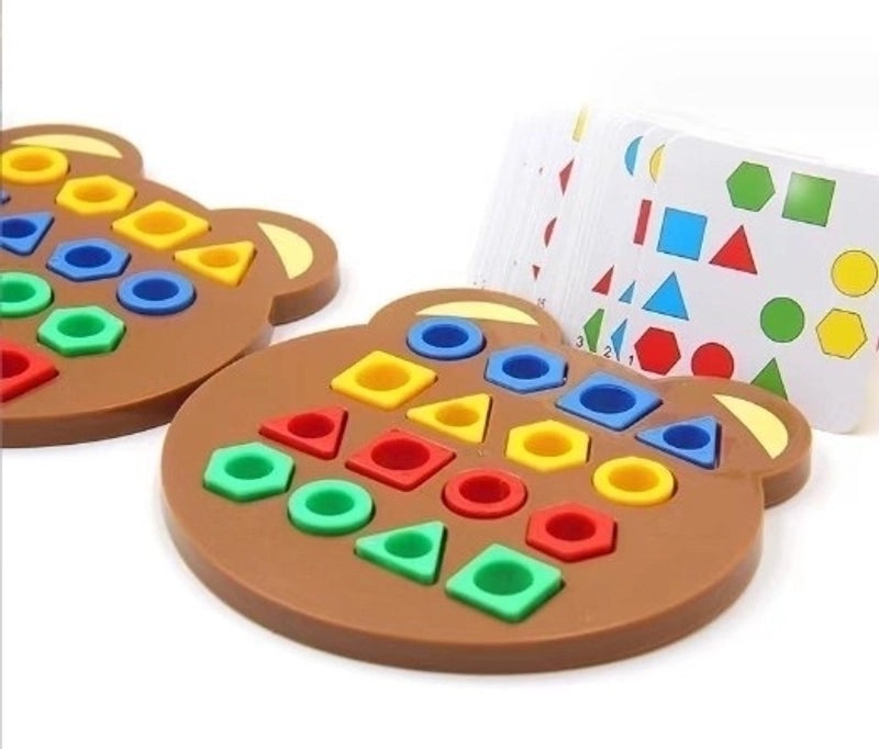 Creative Building Toys Set Triangle Circle Bear Shapes|Educational Building Blocks & Construction Toys