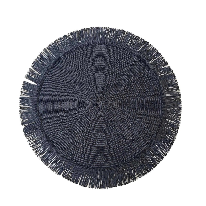 Elegant Round Solid Color Placemat Single Piece|Table Linens & Placemats