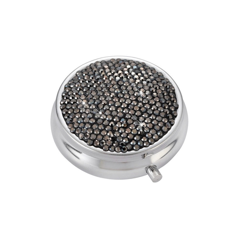 2-Piece Elegant Stainless Steel & Rhinestone Soft Clay Storage Boxes for Casual Use|Home Storage & Organization