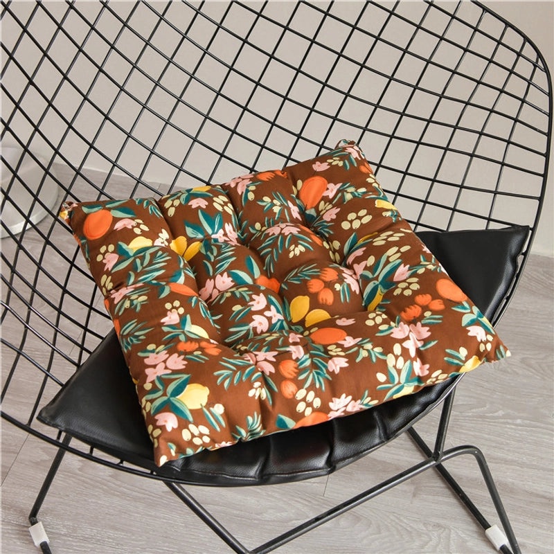 Printed Thickened Chair Cushion for Office, Dining, Student Seats | Home & Office Seating Accessories