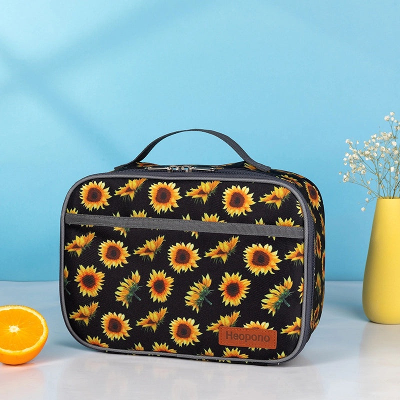 Leopard Print Insulated Lunch Bag Portable Cooler Bag for Students|Lunch Bags