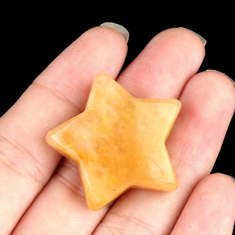 Natural Crystal Agate Star-Shaped Bead Pendant | Jewelry Accessories
