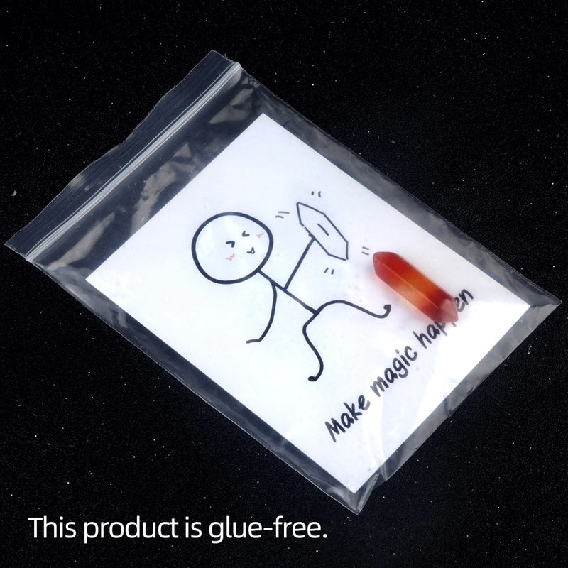 Double Tip Hexagon Prism Smile Gemstone Card Unisex Jewelry Accessory | Unisex Jewelry