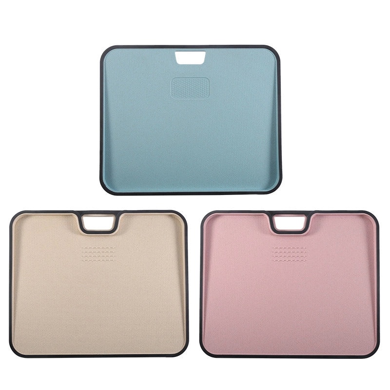 FDA Approved Wheat Straw Double-Sided Cutting Board for Meat, Vegetables & Fruits | Kitchen Supplies