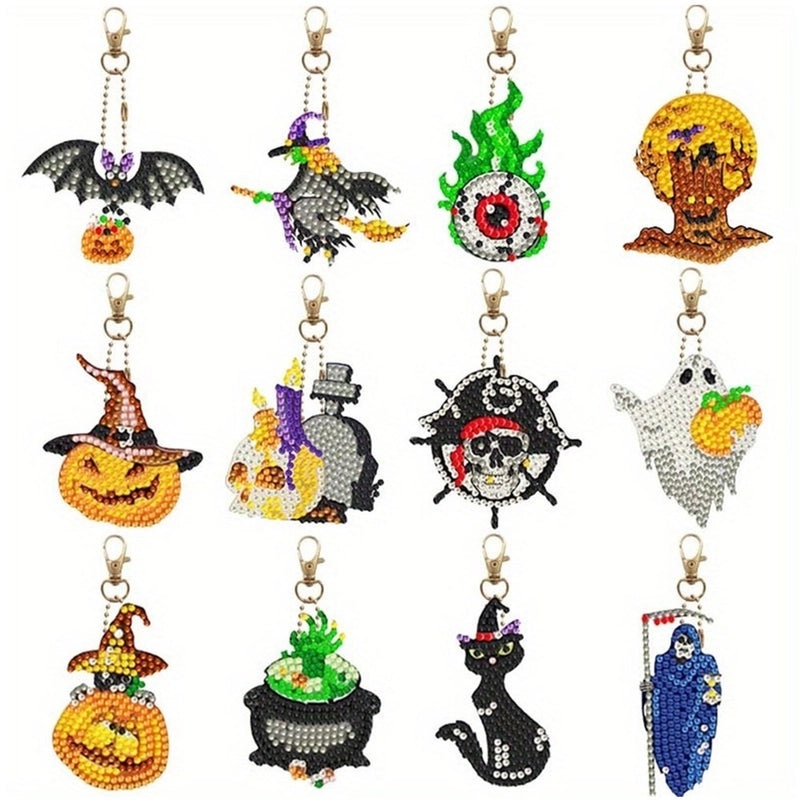 DIY Diamond Painting Keychain 1012 Pieces Variety Platform Explosions Design | Keychains & Accessories