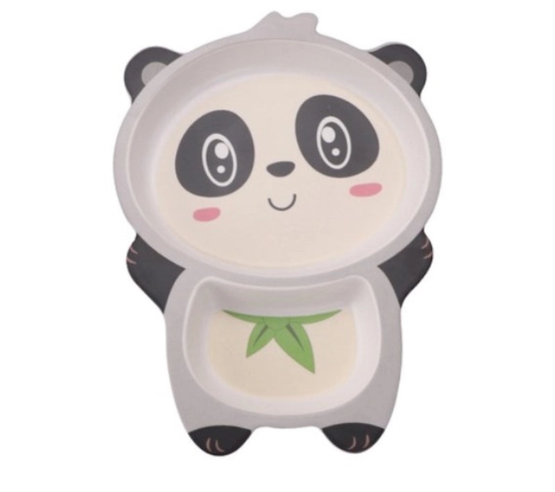 Adorable Cartoon Baby Eco-Friendly Sectioned Plate|Baby Feeding Tableware