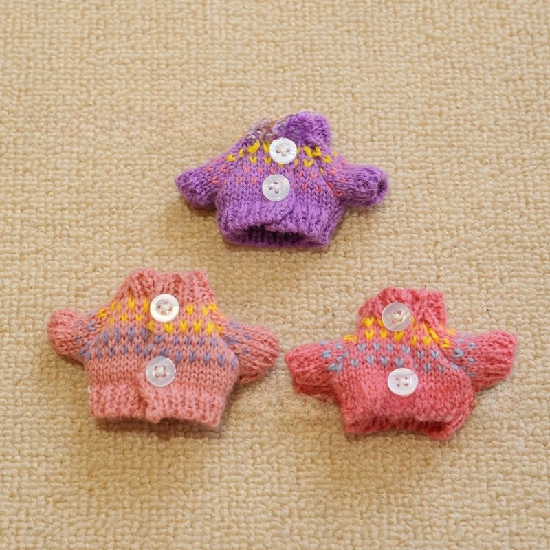 West Highland Hanging Button Sweater for Small Cotton Dolls | Doll Clothes & Accessories