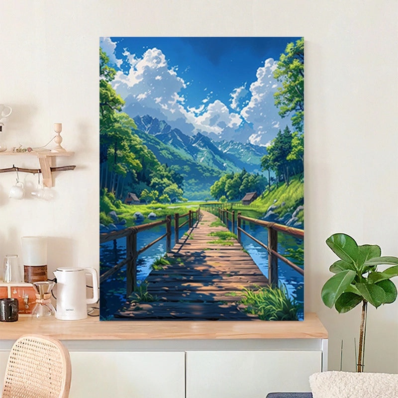 Tropical Beach Scene Canvas Wall Art | Home Decor