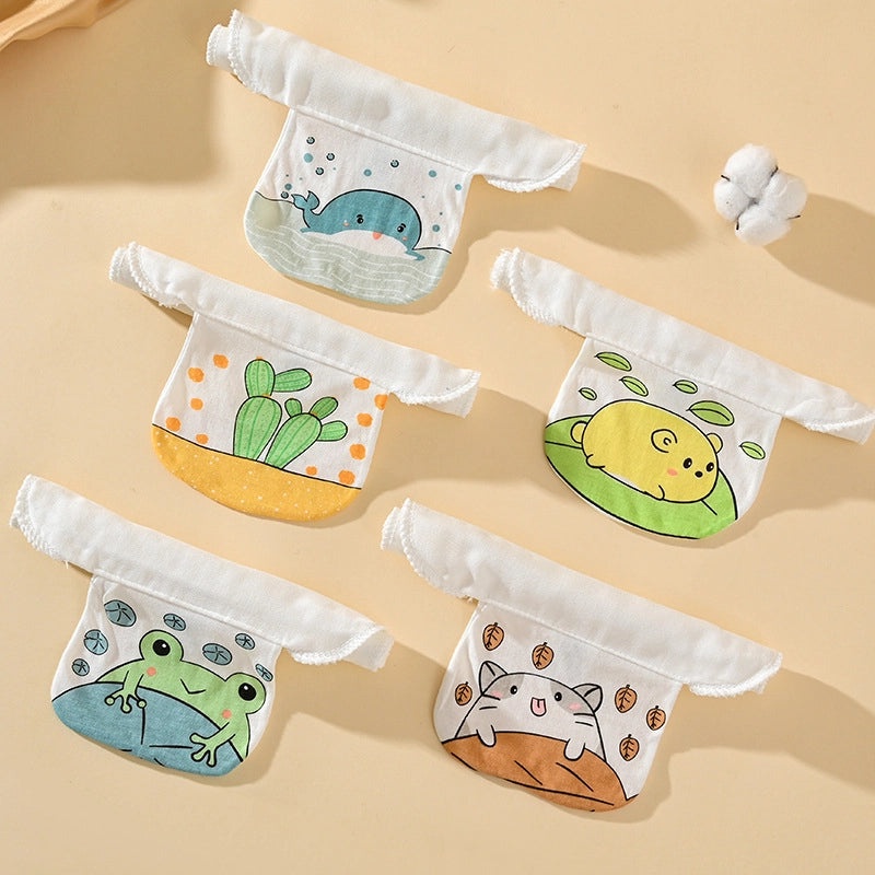 Adorable Animal Print Cotton Baby Burp Cloths Soft Infant Accessories|Baby Care Essentials