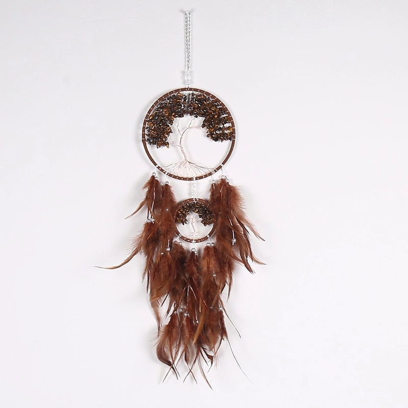 Elegant Geometric Feather Dreamcatcher Wall Art for Casual Home Decor | Wall Art & Decor