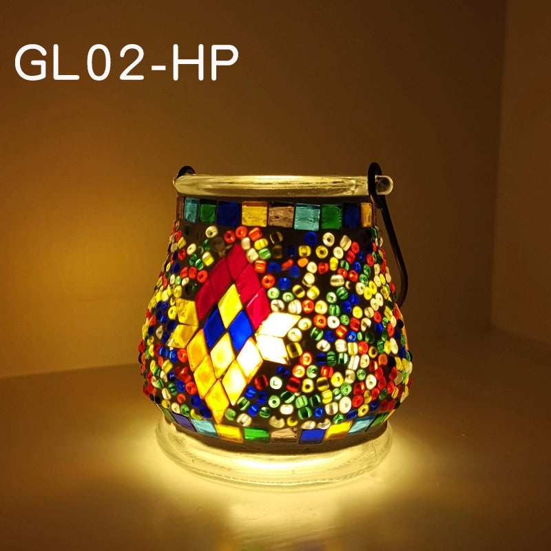 Handcrafted Painted Clay Geometric Glass Seed Beads | Handmade Jewelry Accessories