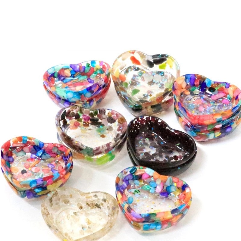 Minimalist Heart Shaped Resin Crystal Pendant Necklace|Jewelry & Accessories