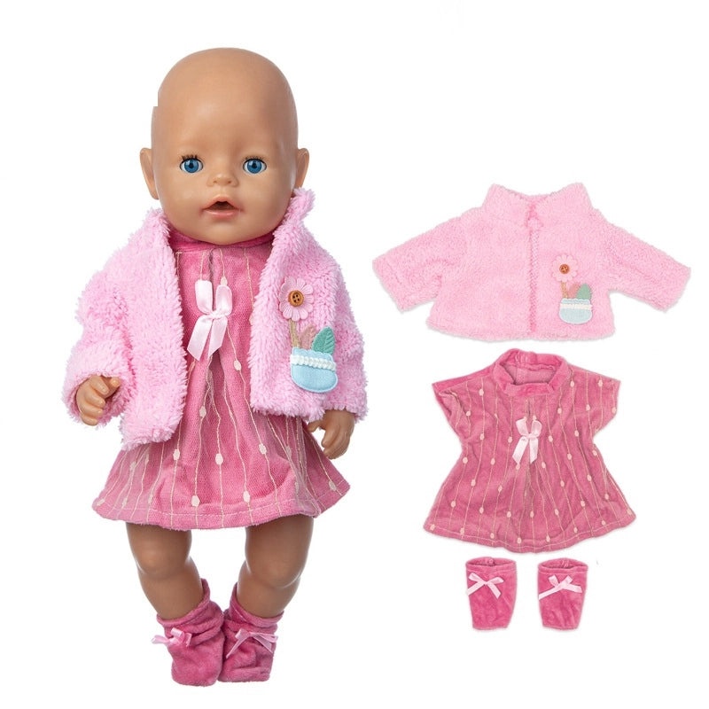 Baby Doll One-piece Outfit Soft Baby Clothes Toy Accessories|Doll Clothing & Accessories