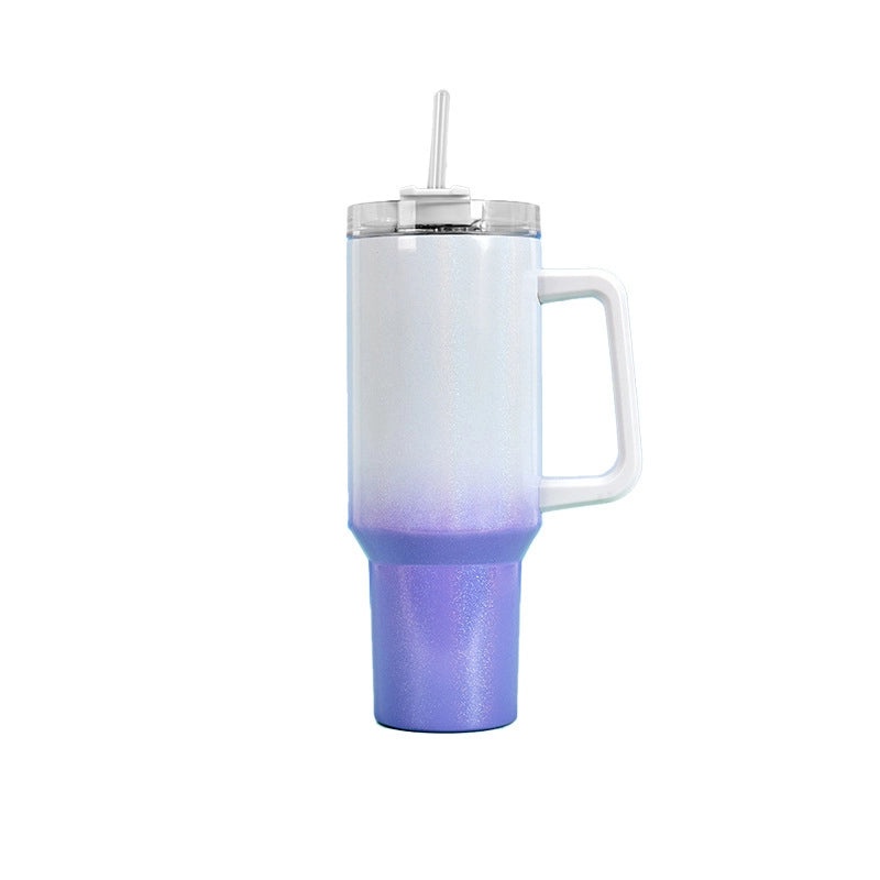 Preppy Casual Elegant Solid Color Stainless Steel Thermos Cup with Silicone Sleeve 350ml | Home & Kitchen Drinkware