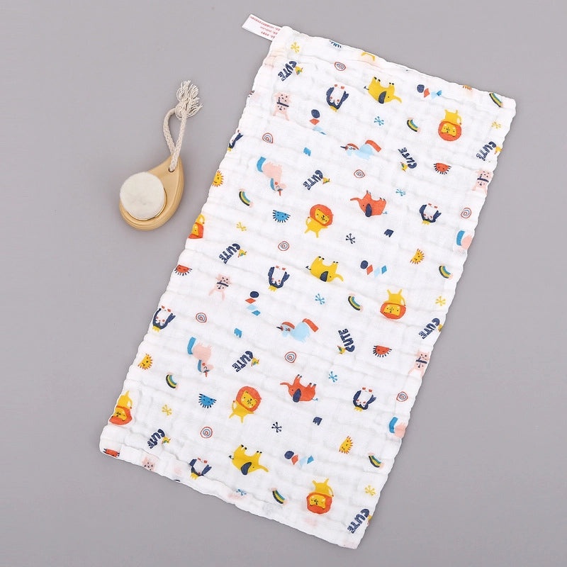 Adorable Cartoon Cotton Baby Burp Cloths Soft Absorbent Accessories for Newborns|Baby Accessories
