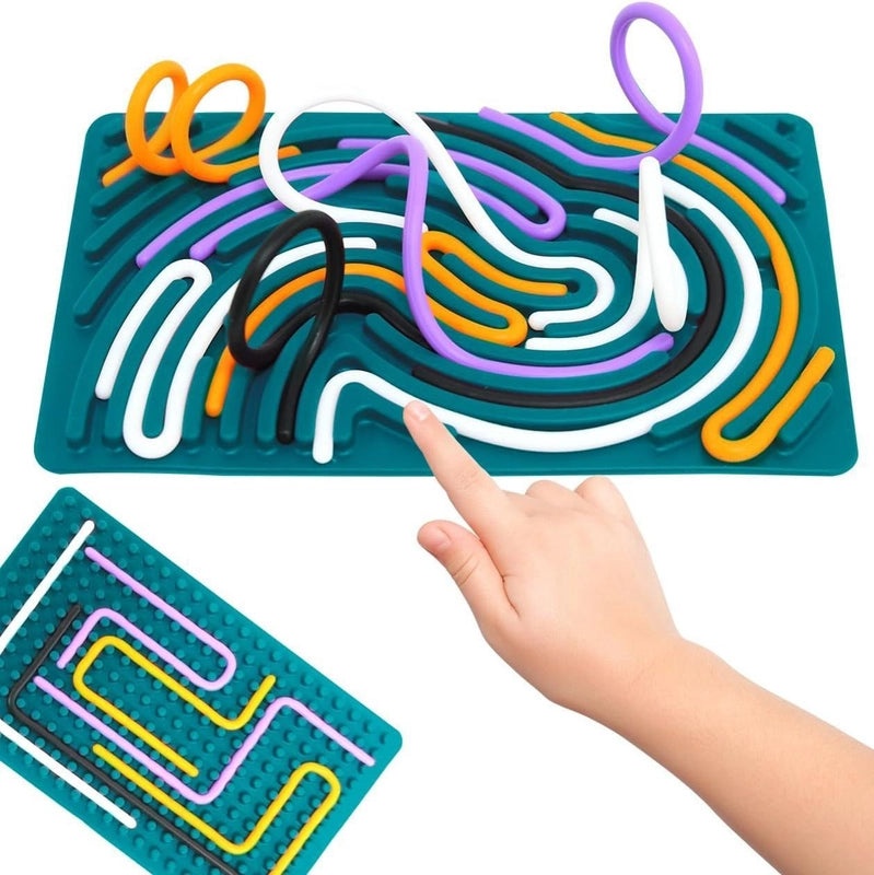 Kids Silicone Bubble Pop Toy | Educational Sensory Decompression Activity Board | Children's Stress Relief Toy | Sensory Learning Games | Sensory