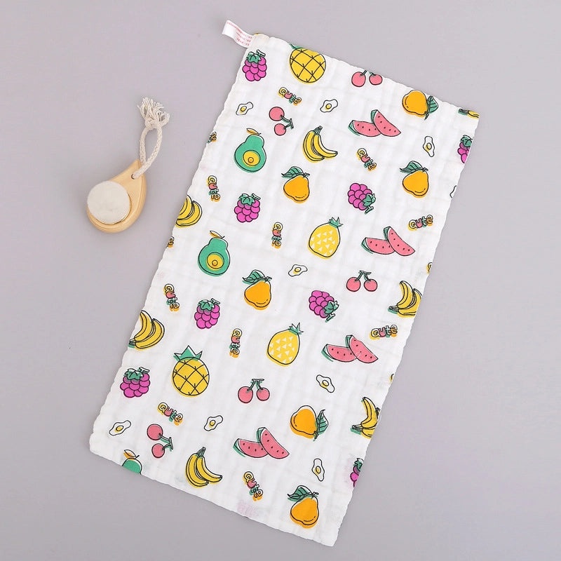 Adorable Cartoon Cotton Baby Burp Cloths Soft Absorbent Accessories for Newborns|Baby Accessories