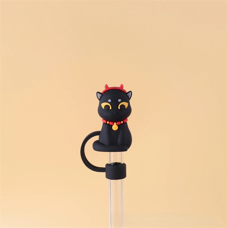 10mm Glass Straw Dust Cover Stainless Steel Cap for Large Diameter Straws Milk Tea Accessories|Drinkware Accessories