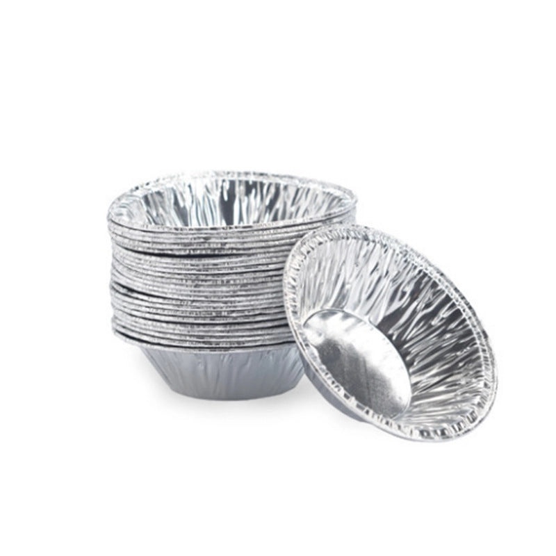 Disposable Aluminum Egg Tart Cups 100pcs | Bakeware & Baking Supplies
