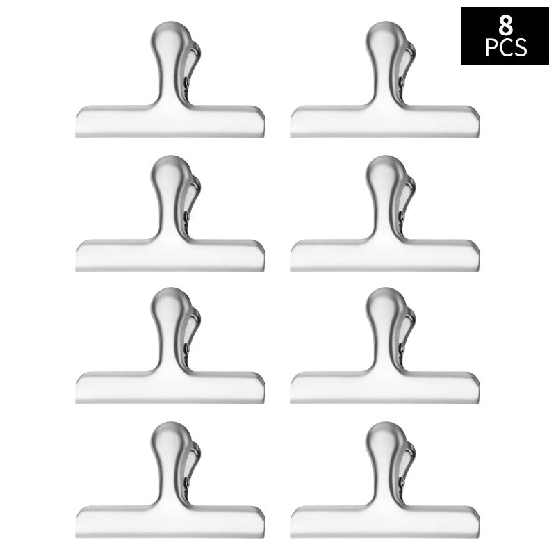 Sleek Solid Color Stainless Steel Clip with Anti-Drop Feature|Jewelry Accessories