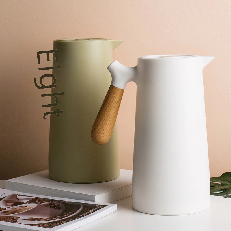 Nordic 1L Glass Liner Thermal Kettle Hot Water Bottle Boiling Thermos Coffee Pot | Kitchen Appliances