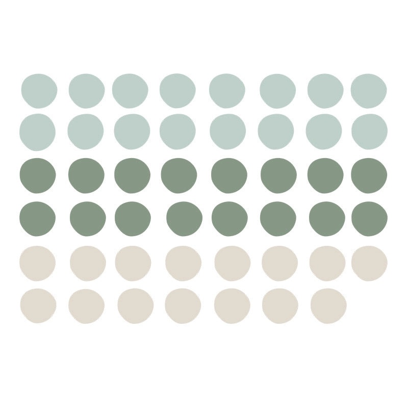 Morandi Color Dot Wall Decal for Entryway | Home Decor Wall Stickers