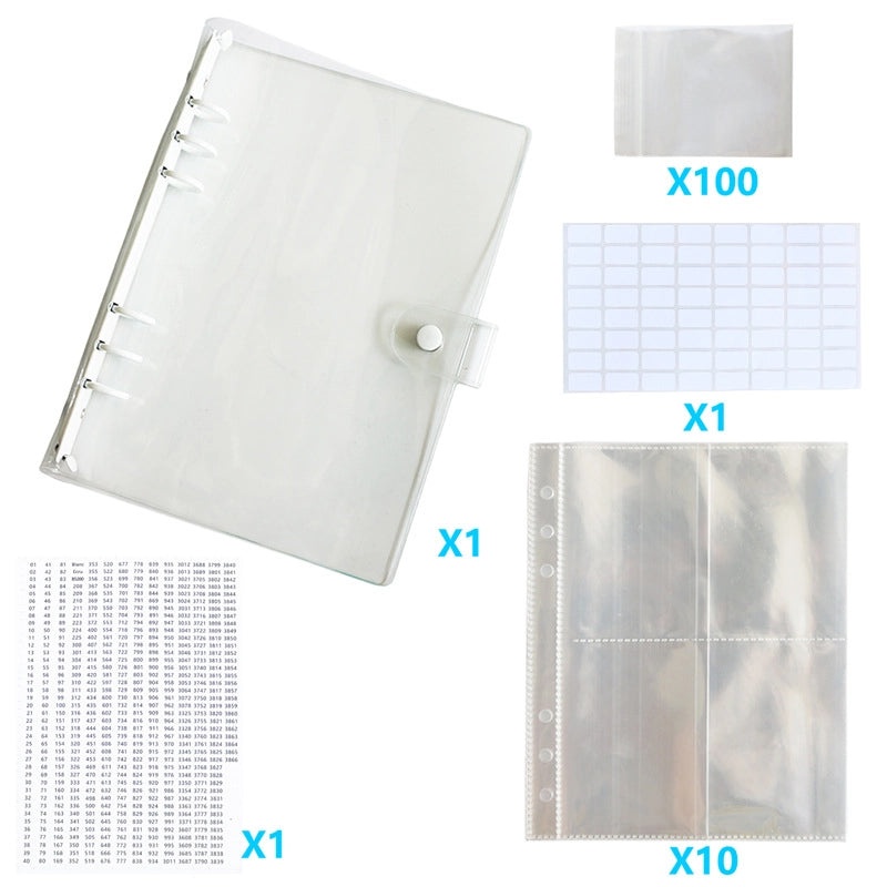 Diamond Painting Storage Book with Ziplock Bags for DMC447 Color Digital Stickers|Diamond Painting Accessories