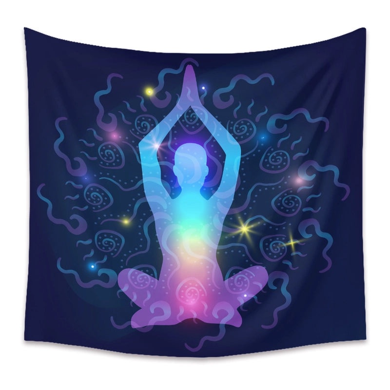India Buddha Yoga Wall Hanging Tapestry | Home Decor