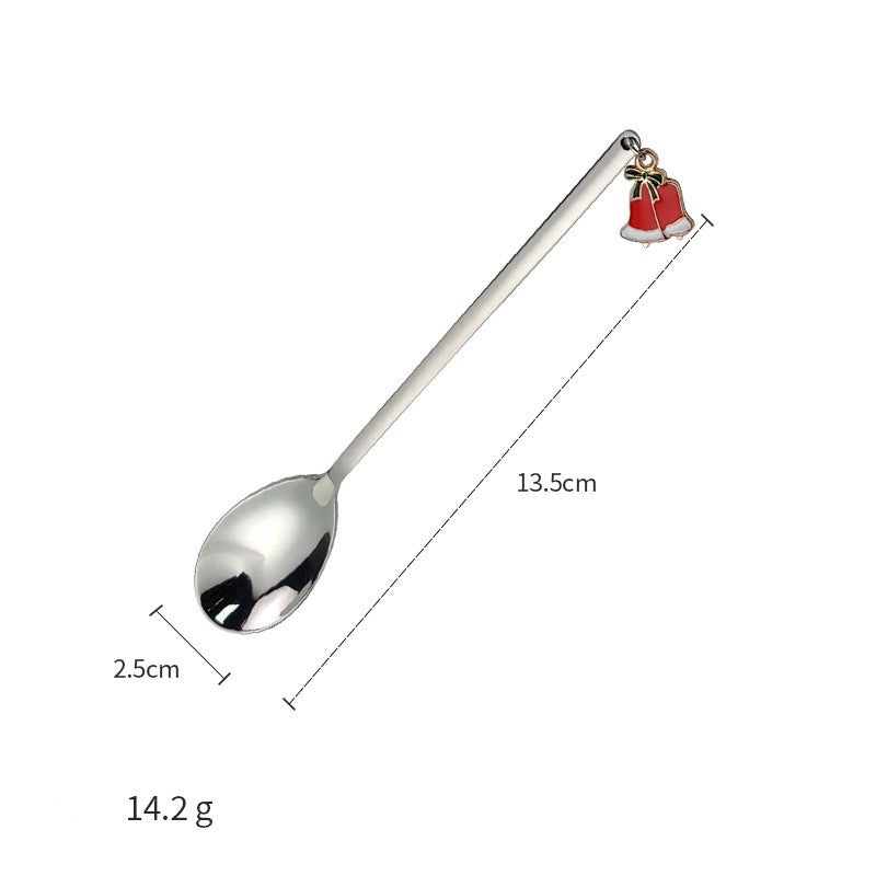 Christmas Tree Santa Claus and Elk Stainless Steel Tableware Set|Holiday Kitchen & Dining