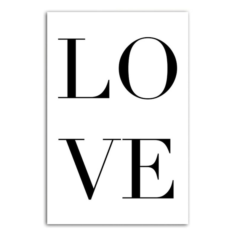 Heart Shaped Letter Canvas Decorations for Casual Home Decor | Home Accessories