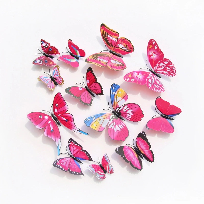 Creative Waterproof Butterfly Wall Stickers Self-adhesive PVC Home Decor Background|Home Decor & Wall Stickers