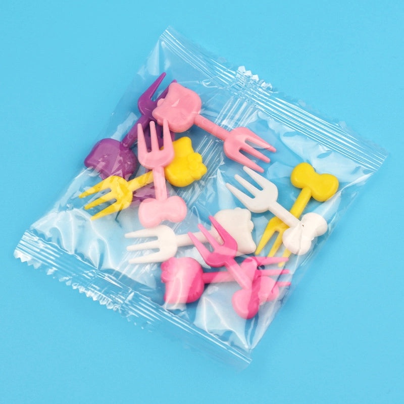 Cartoon Fruit Mini Fork Japanese Style Cute Kids Snack Pick|Kitchen & Dining Accessories