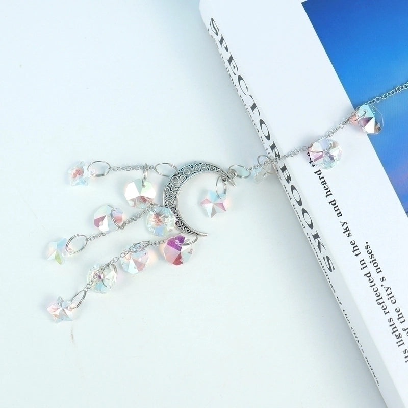 Moon Agate Suncatcher Wind Chime Wall Hanging Decorative Art|Home Decor