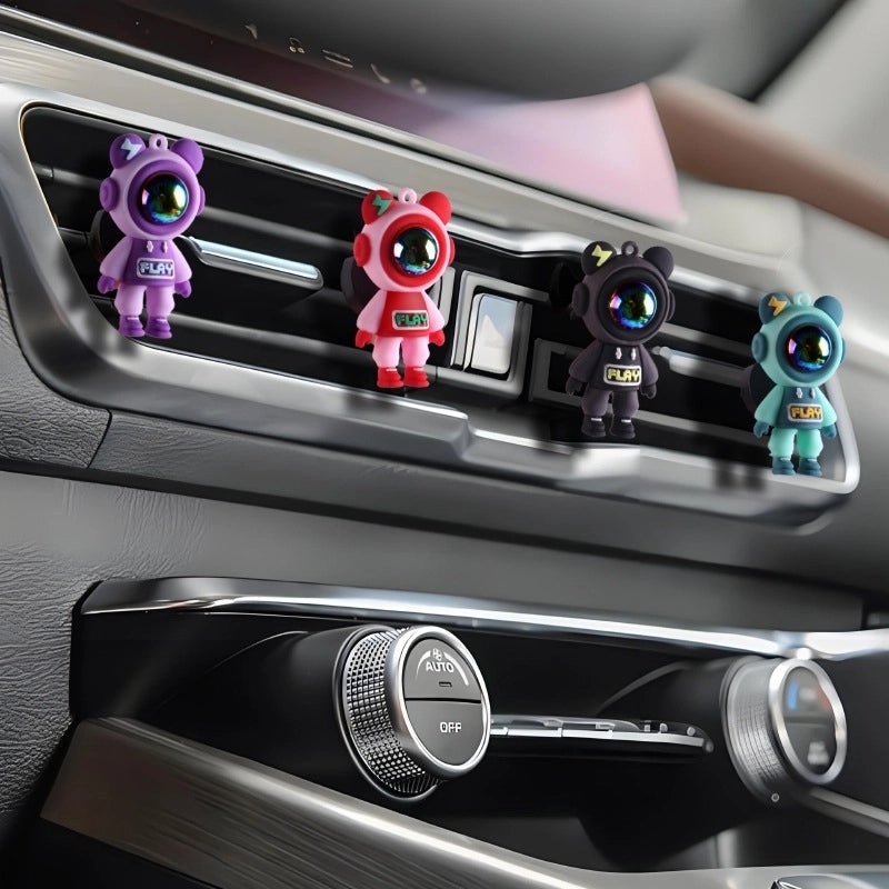 Cartoon Lightning Bear Car Air Outlet Aromatherapy Sheet, Car Perfume Vent Decoration|Car Accessories