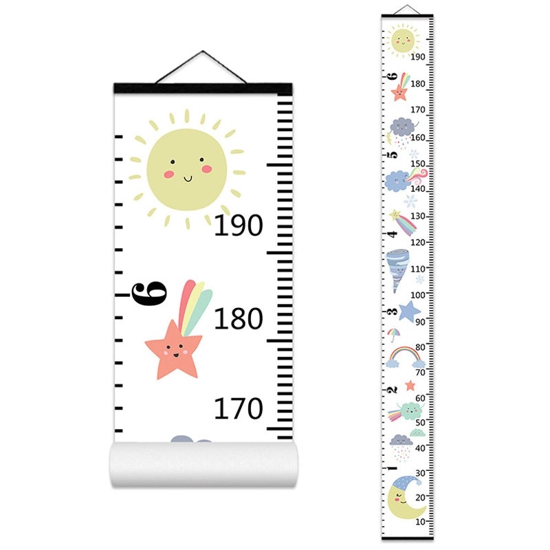 Nordic Kids Height Chart Wall Art | Decorative Growth Measurement for Children | Baby Height Sticker | Student Room Decor | Kids Growth Tracker|儿