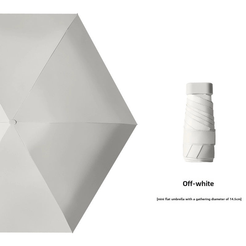 Ultra Light 60% UV Protection Folding Sun Umbrella for Women | Portable Pocket Sunshade with Custom Logo | Promotional Item | Fashion Accessories