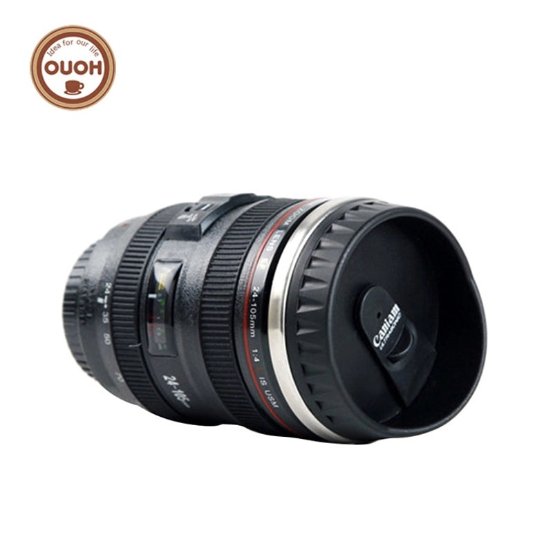 Creative Couple SLR Camera Lens Mug Stainless Steel Insulated Cup Five Generation Gift | Drinkware & Mugs