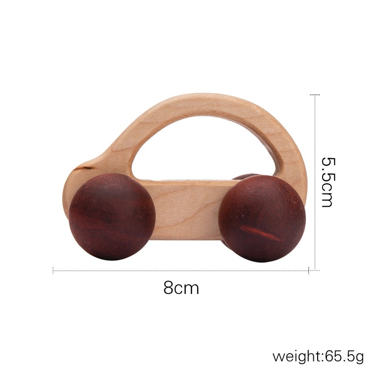Walnut Wooden Mini Color Car Toy for Kids | Early Learning Building Blocks | Baby Educational Cart | Wooden Educational Toys|Building Toys