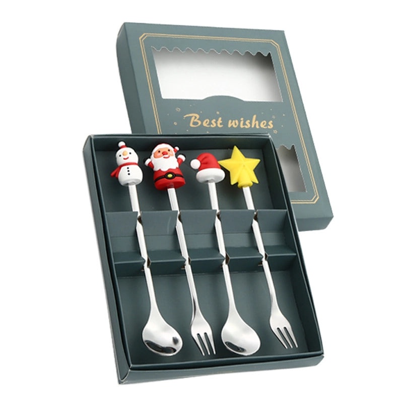 Christmas Casual Vacation Stainless Steel 410 Letter Spoon Set | Kitchen & Dining Utensils