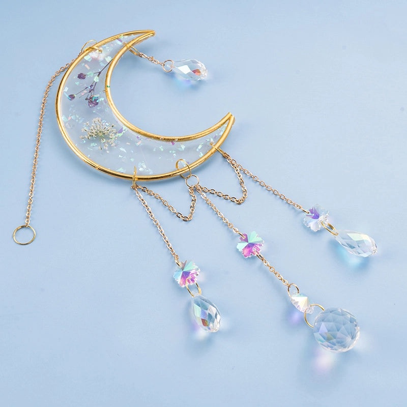 Modern Moonstone Crystal Pendant Wall Art | Home Decor