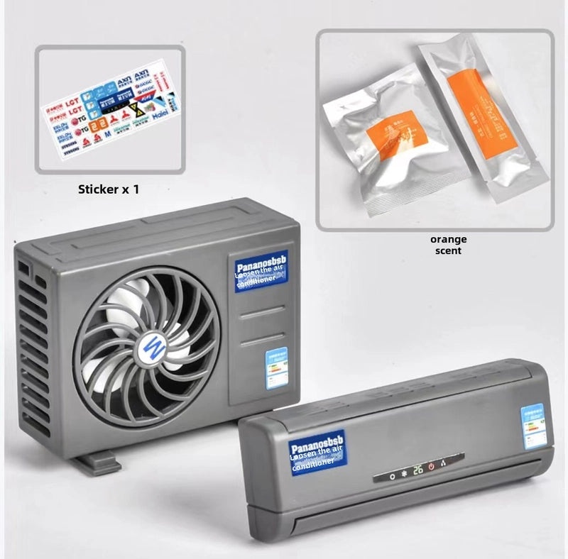 Car Mini Air Conditioner Model Car Vent Air Freshener Aromatherapy Perfume Long-Lasting Car Interior Decoration|Car Accessories