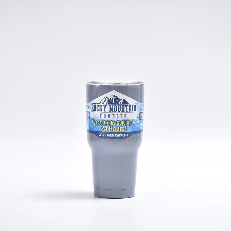 Stylish Solid Color Stainless Steel Water Bottle for Casual Vacation Use | Travel & Outdoor Accessories