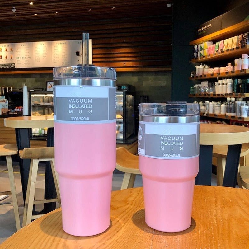 Solid Color 304/201 Stainless Steel Thermos Cup - Durable Casual Insulated Drinkware|Drinkware & Thermoses