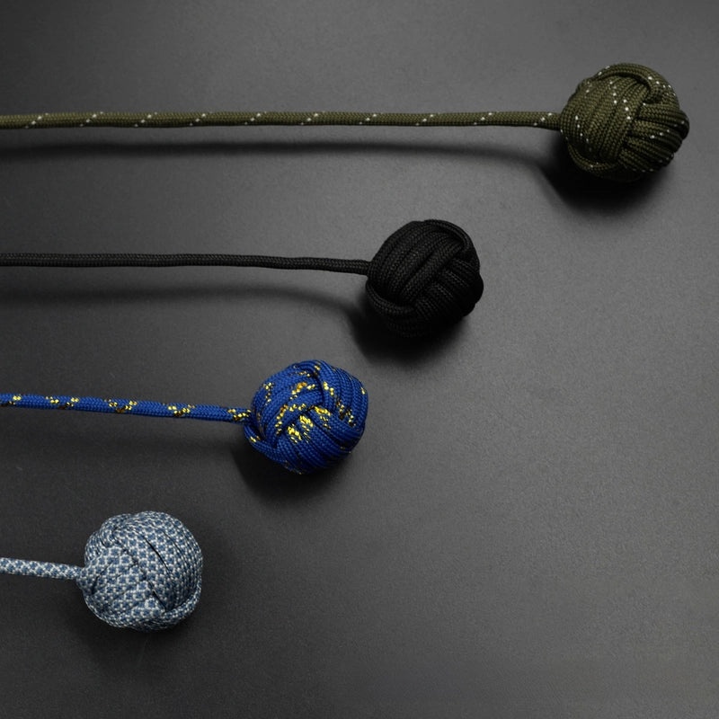 Begleri Baole Bead Umbrella Rope Woven Finger Sports Decompression Toy Monkey Knot Steel Ball|户外运动配件