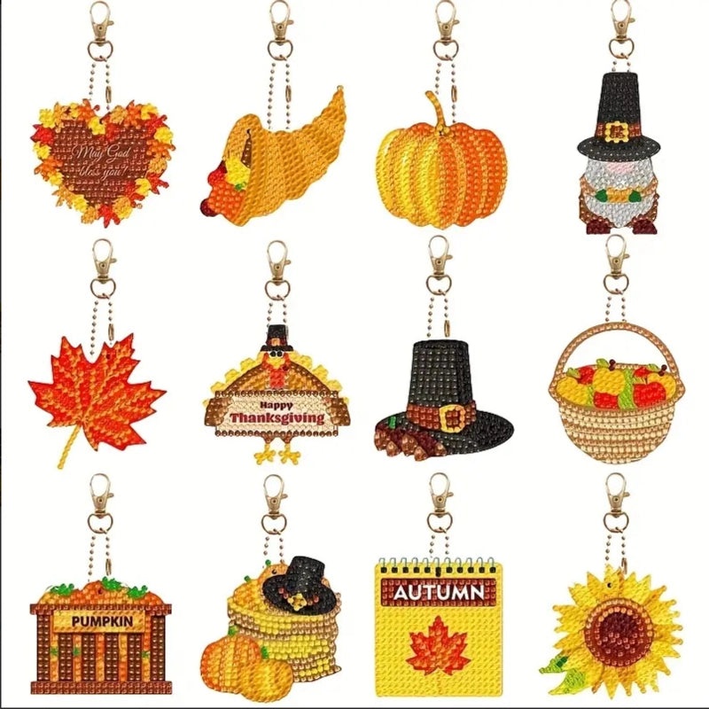 DIY Diamond Painting Keychain 1012 Pieces Variety Platform Explosions Design | Keychains & Accessories