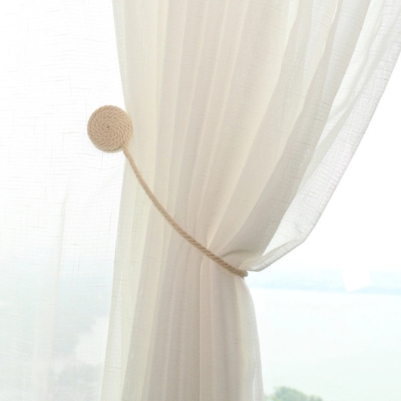 Creative Magnetic Curtain Strap Buckle Cotton Rope Punch-Free Cute Lace Holder|Home Decor Accessories