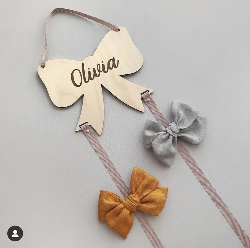 Nordic Bow Knot Wooden Pendant Decorative Ornament|Home Decor