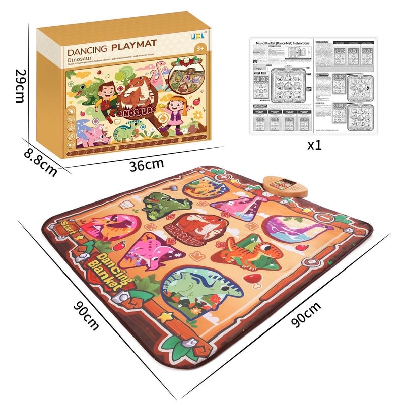 Children's Interactive Dance Mat with Music Pedals Multi-Function Fitness and Educational Play Toy | Early Education Toys