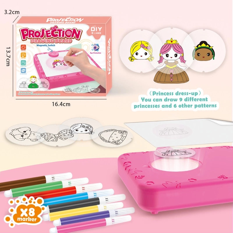 Educational Geometric Drawing and Painting Plastic Toys for Kids | Creative Art & Craft Supplies